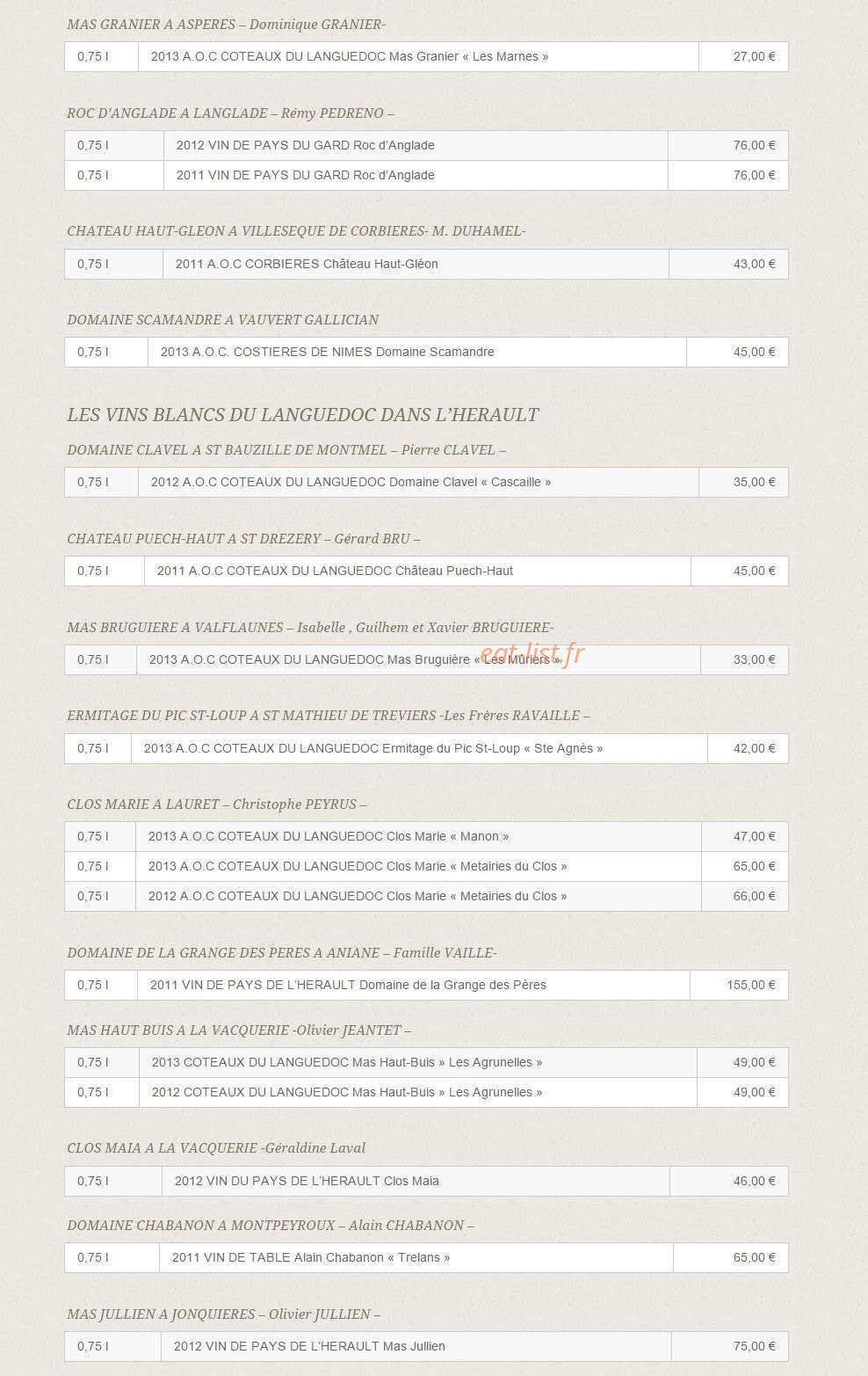 Aux Plaisirs Des Halles — carte page 7