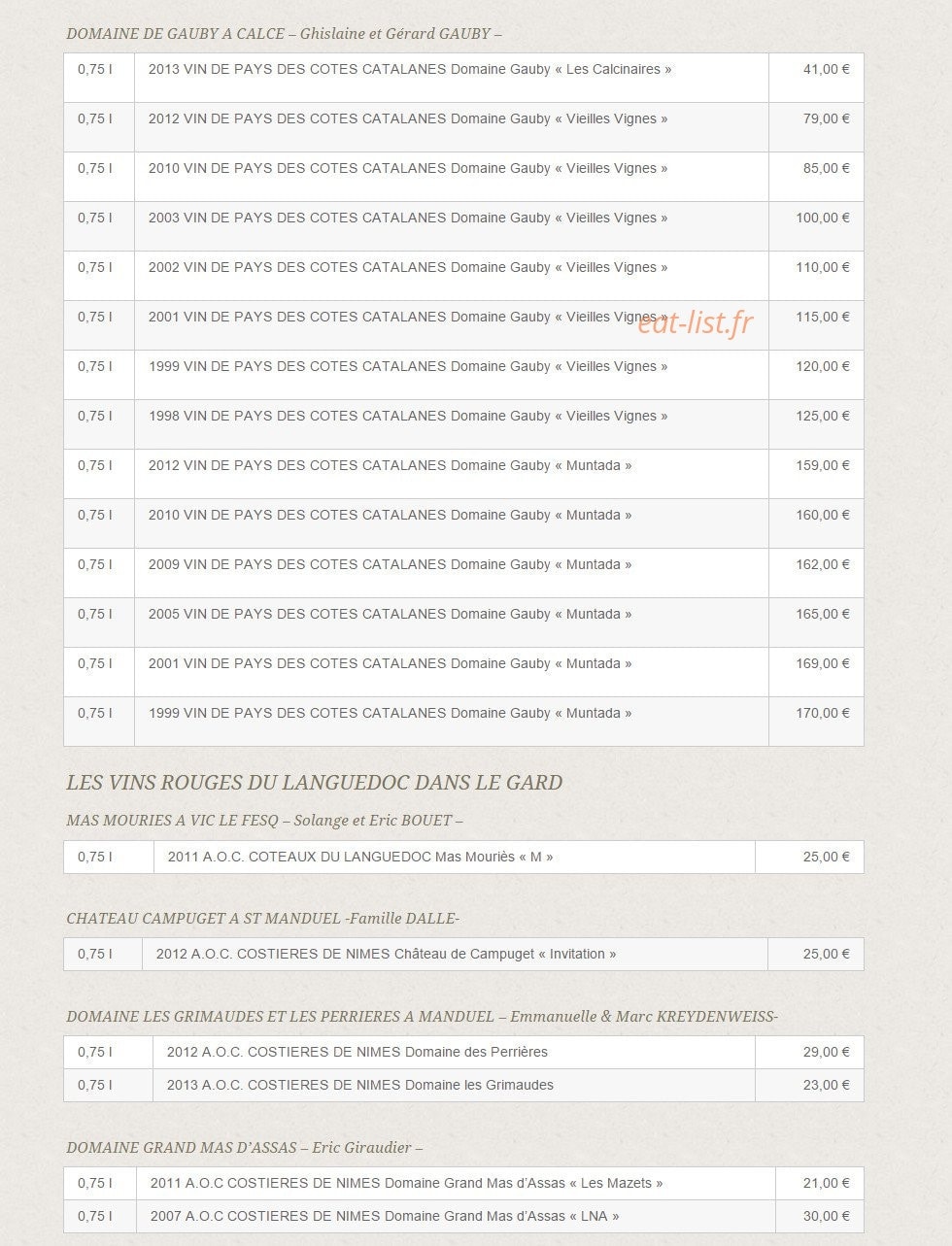 Aux Plaisirs Des Halles — carte page 9