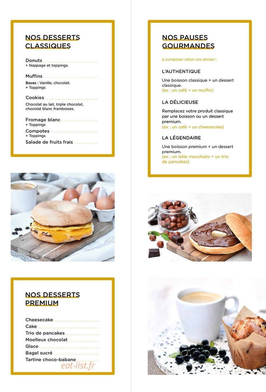 Bagel corner — carte page 3