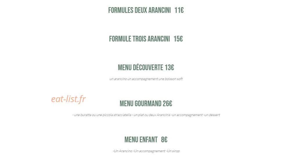 Barancini — carte page 2