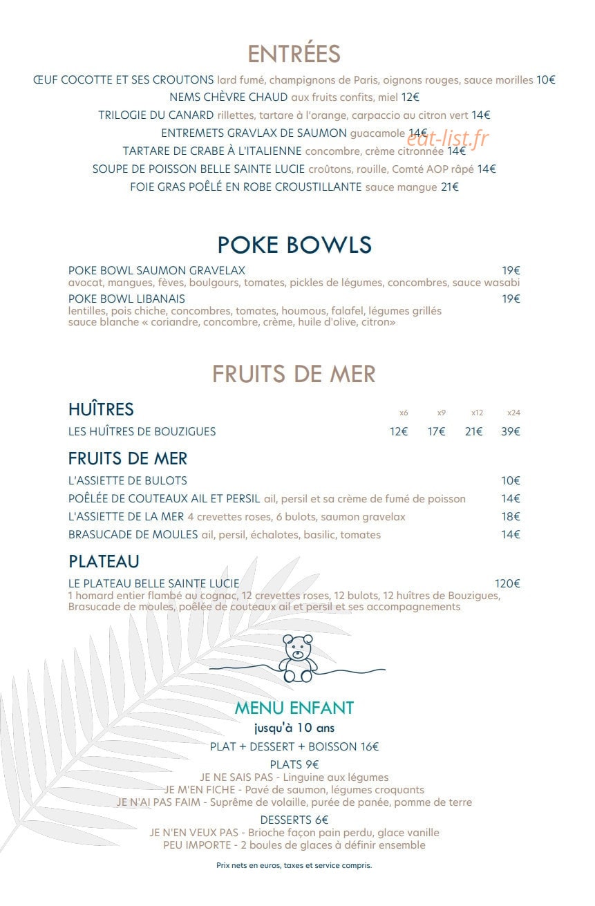 Belle Sainte Lucie — carte page 2