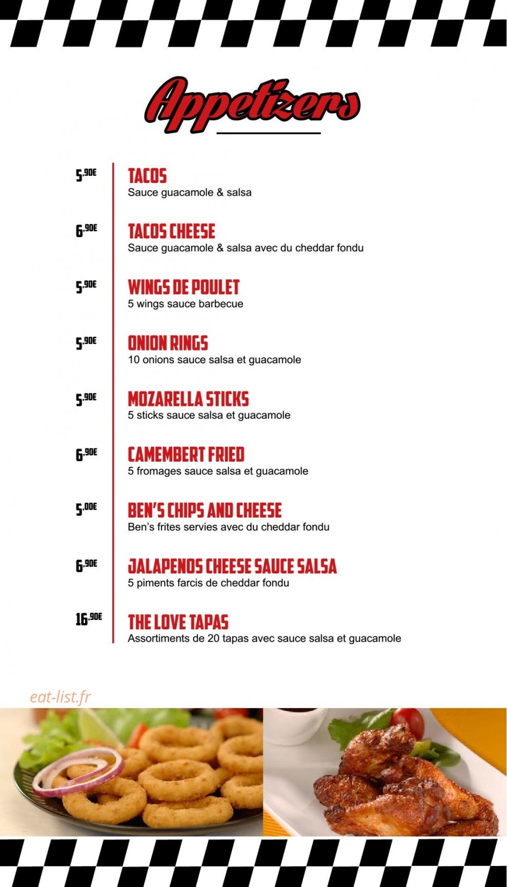 Ben's Diner — carte page 2