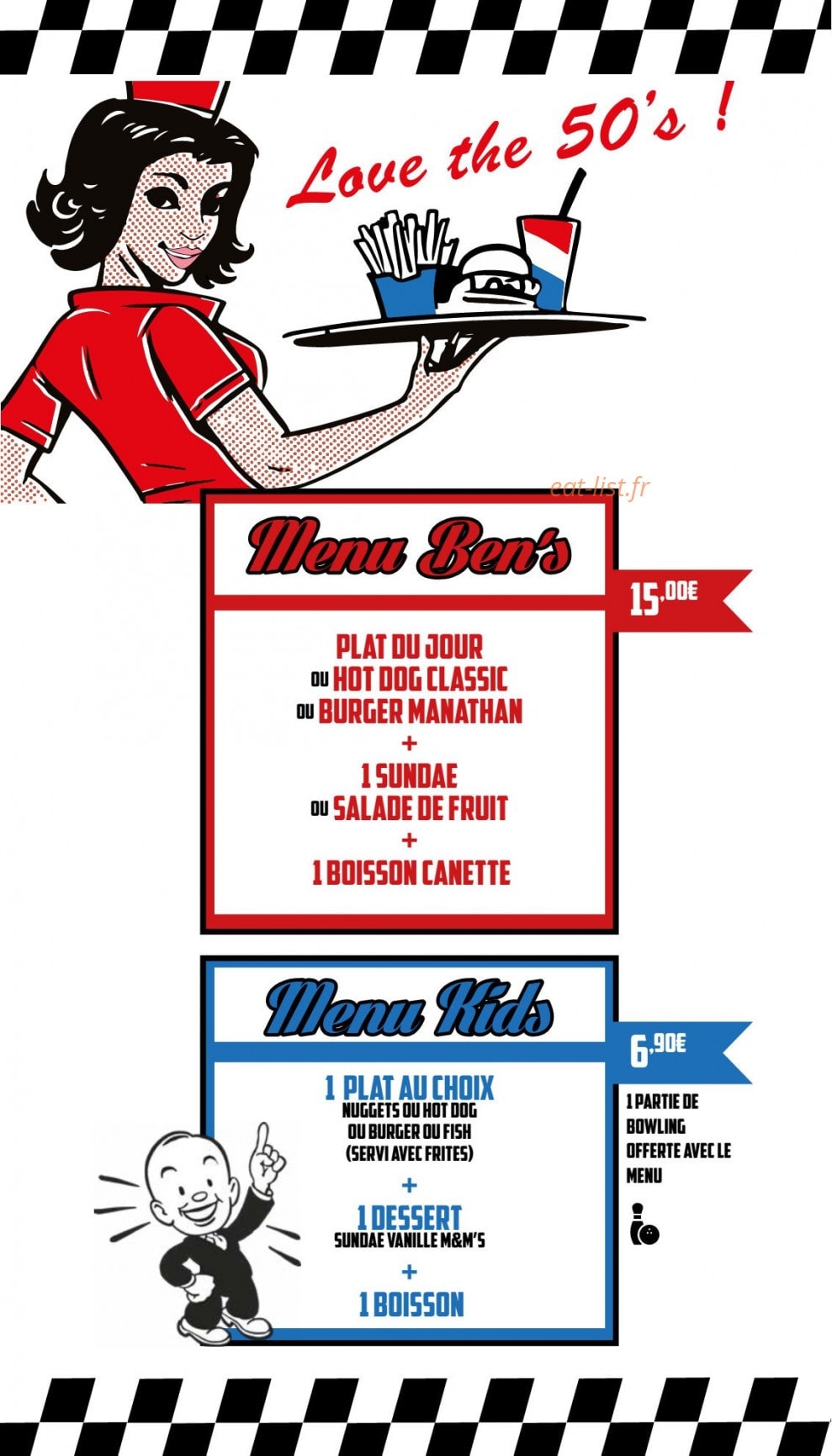 Ben's Diner — carte page 7