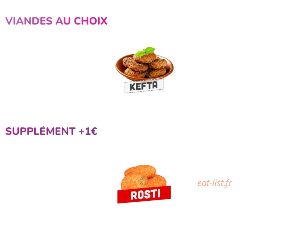 Biggy Burger — carte page 5