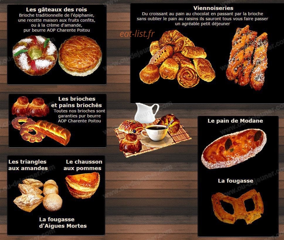 Boulangerie Bouzanquet — carte page 2