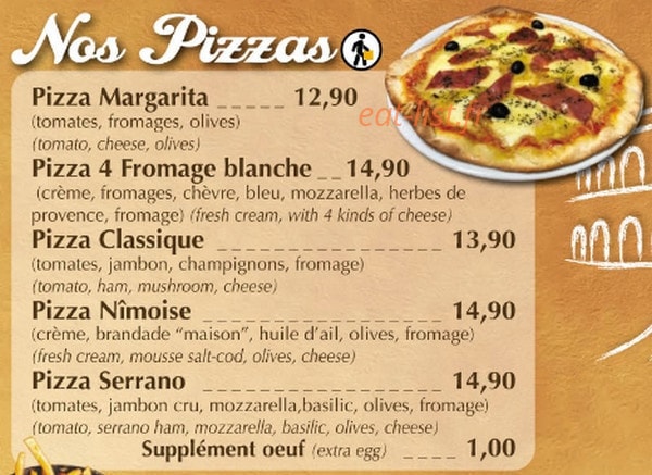 Brasserie des arènes — carte page 2