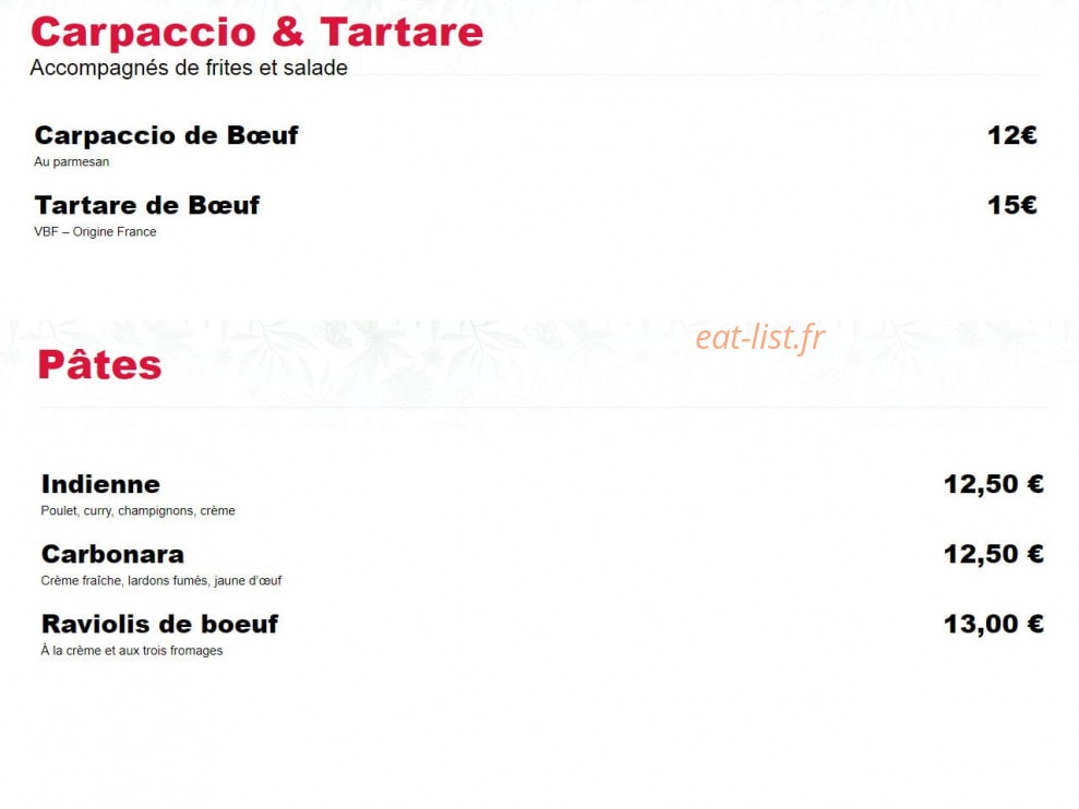 Brasserie le Printemps — carte page 3