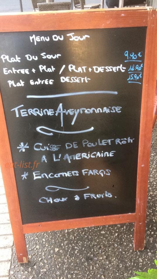 Brasserie les Fleurs — carte page 1
