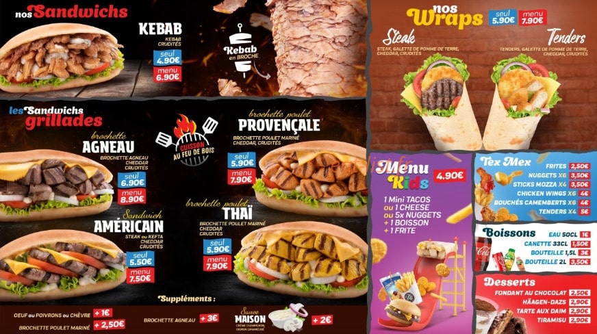 Bun's Burger — carte page 3