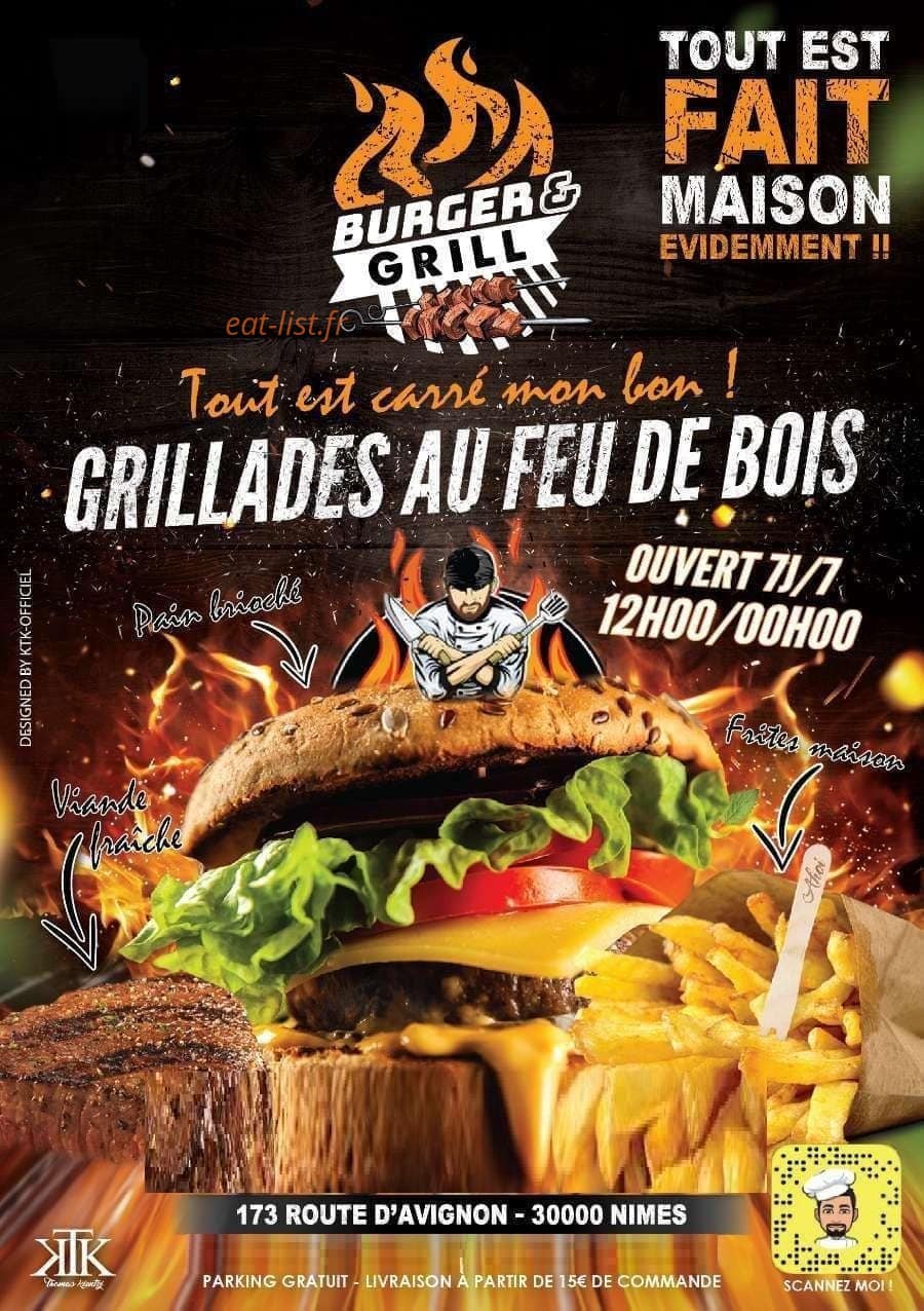 Burger Grill — carte page 1