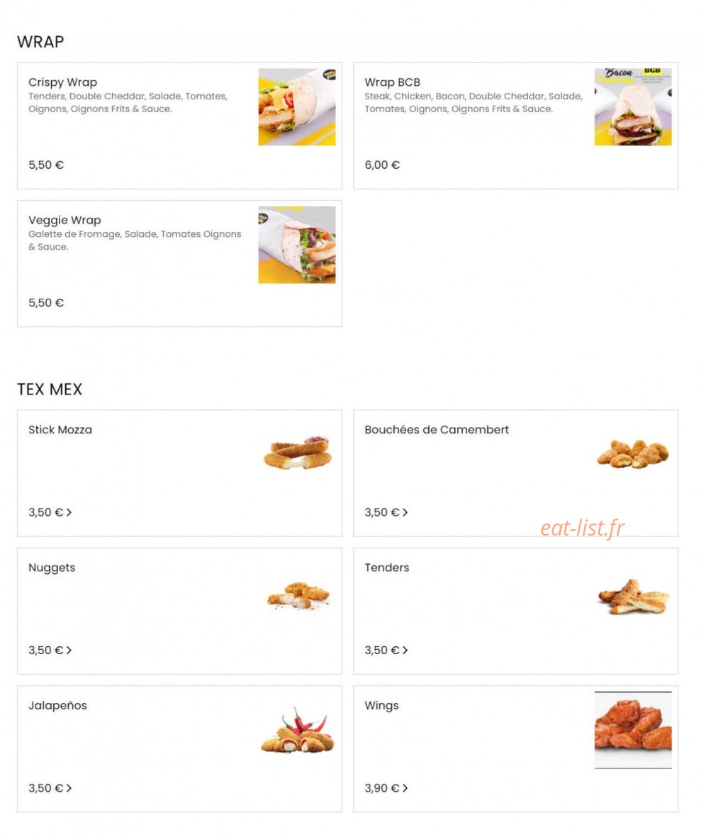 Burger House — carte page 5