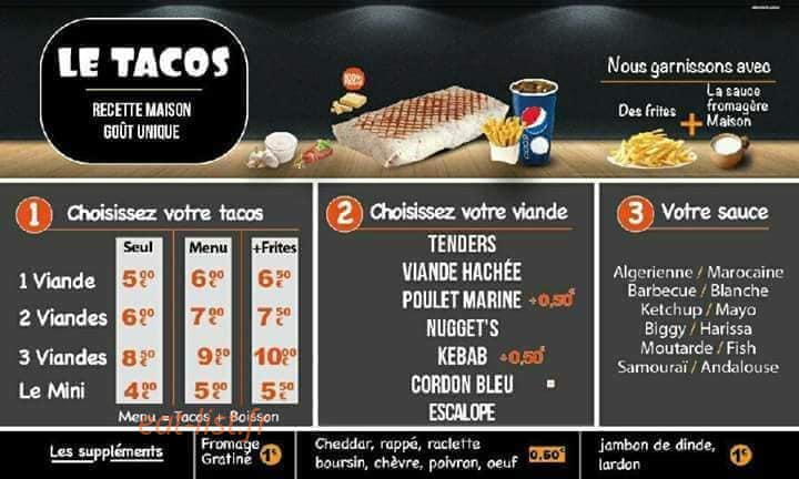 Burger&Tacos — carte page 4