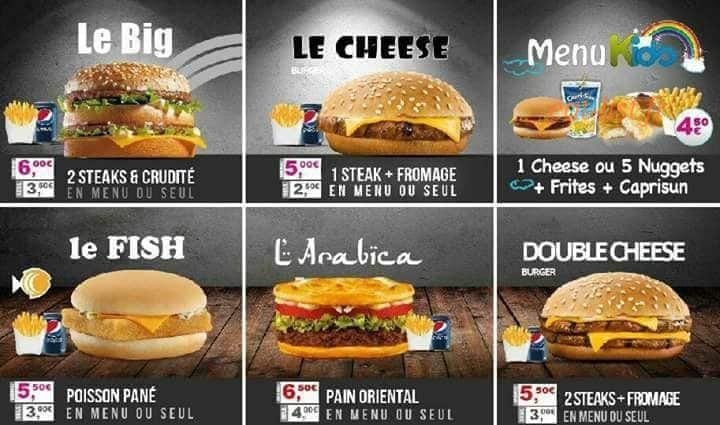 Burger&Tacos — carte page 1