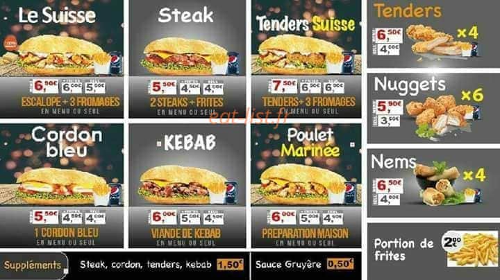 Burger&Tacos — carte page 3
