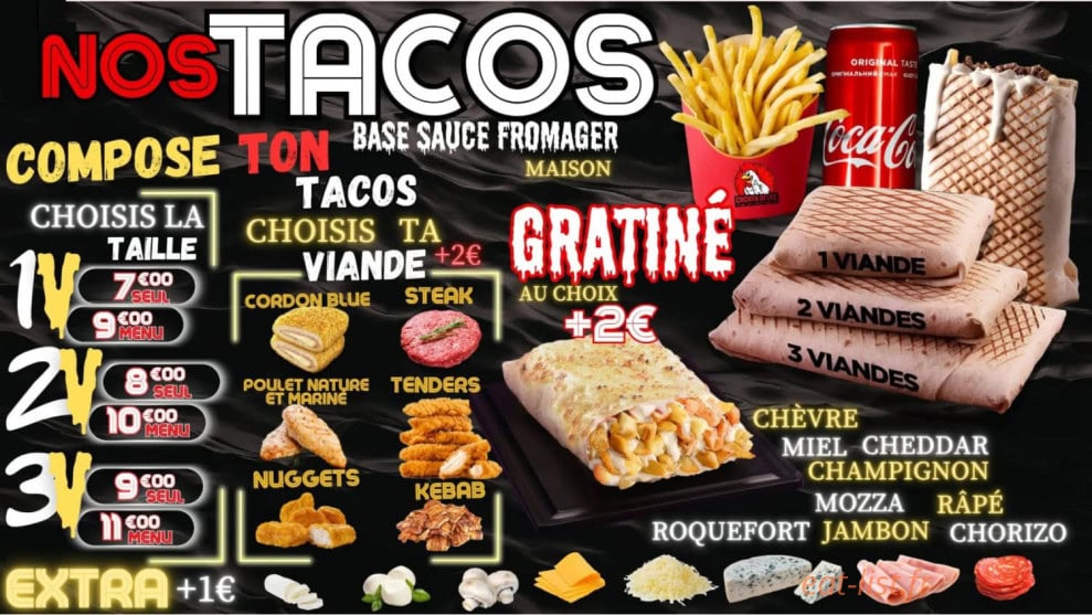 Chicken Delice — carte page 1