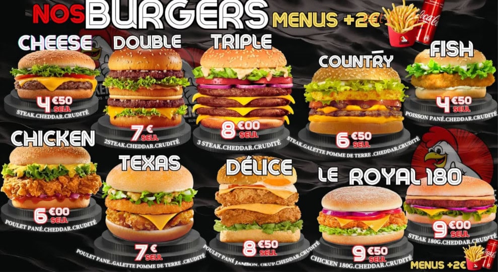 Chicken Delice — carte page 2