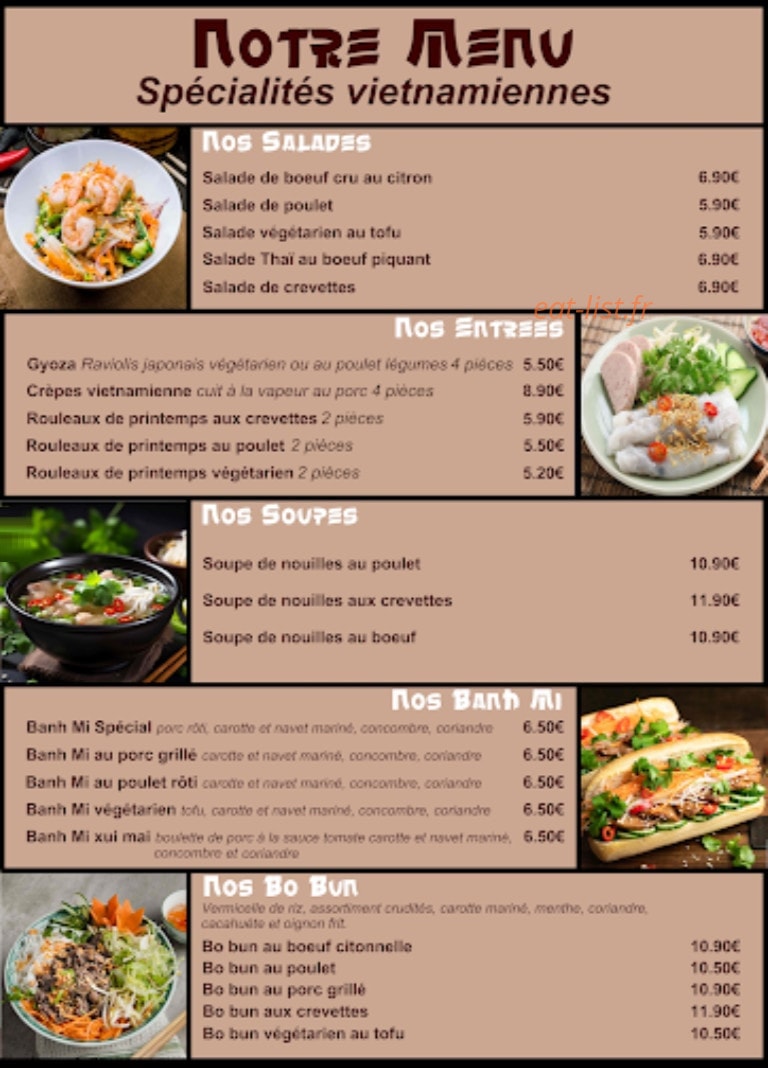 D&J Bubble Tea — carte page 1