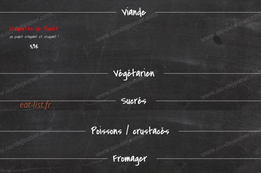 Entre 2 Tapas — carte page 1