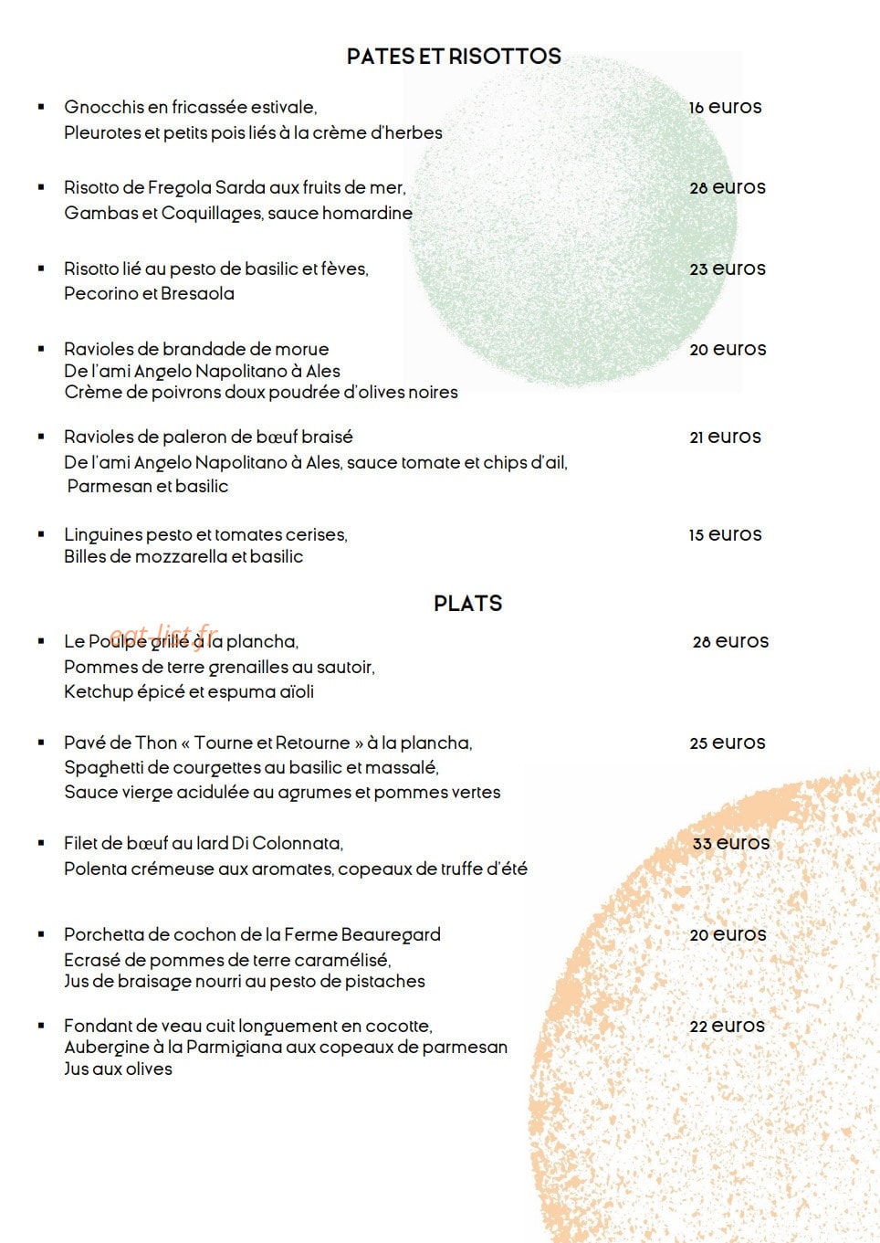 Georgi'AU By Jérôme — carte page 10