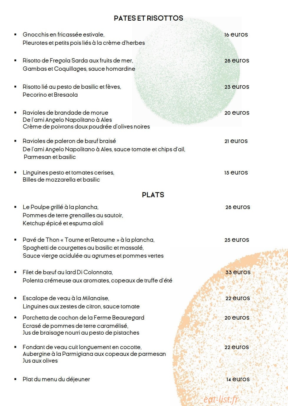 Georgi'AU By Jérôme — carte page 5