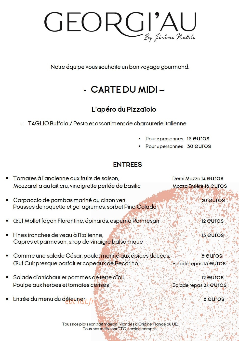 Georgi'AU By Jérôme — carte page 4