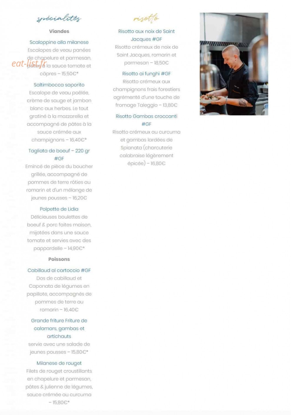 Il Ristorante — carte page 4