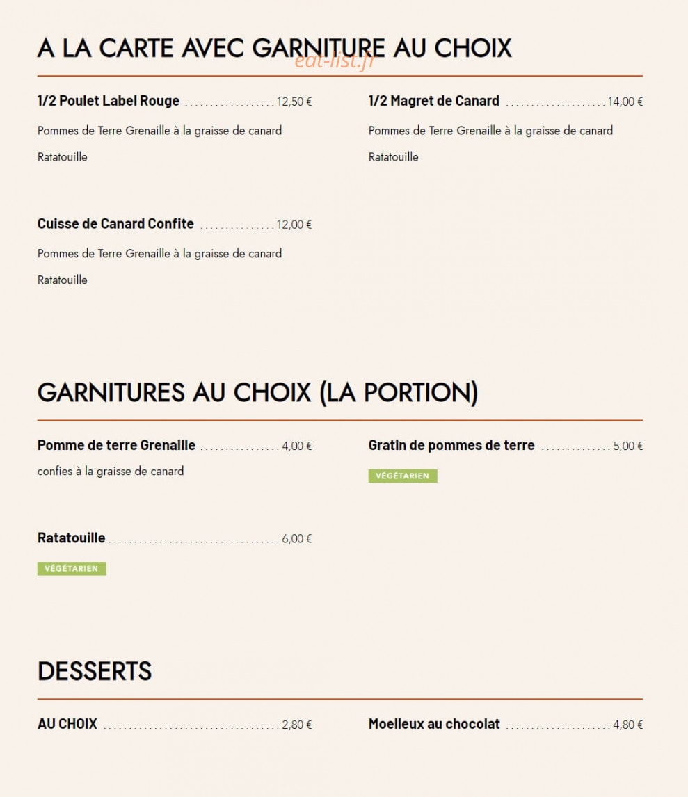 L'Amour Du Terroir — carte page 2