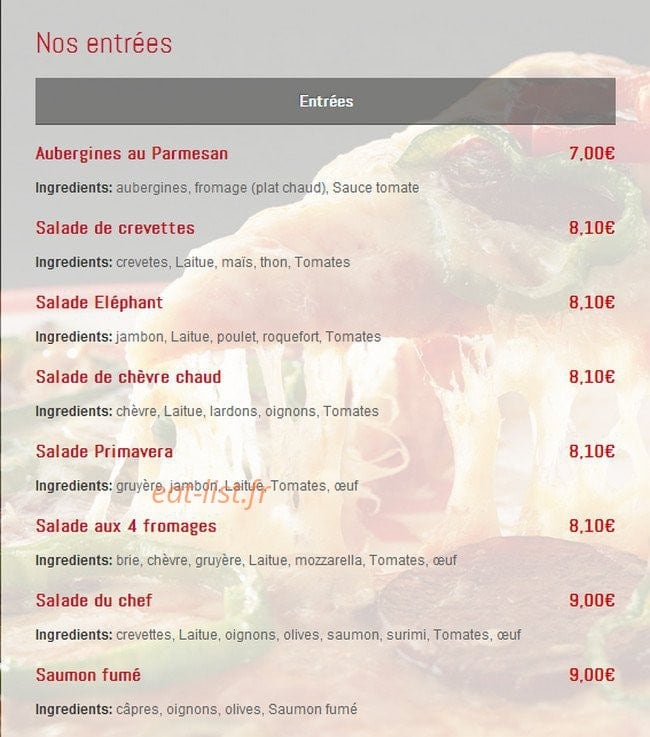 L'Elephant — carte page 1