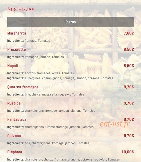 L'Elephant — carte page 2