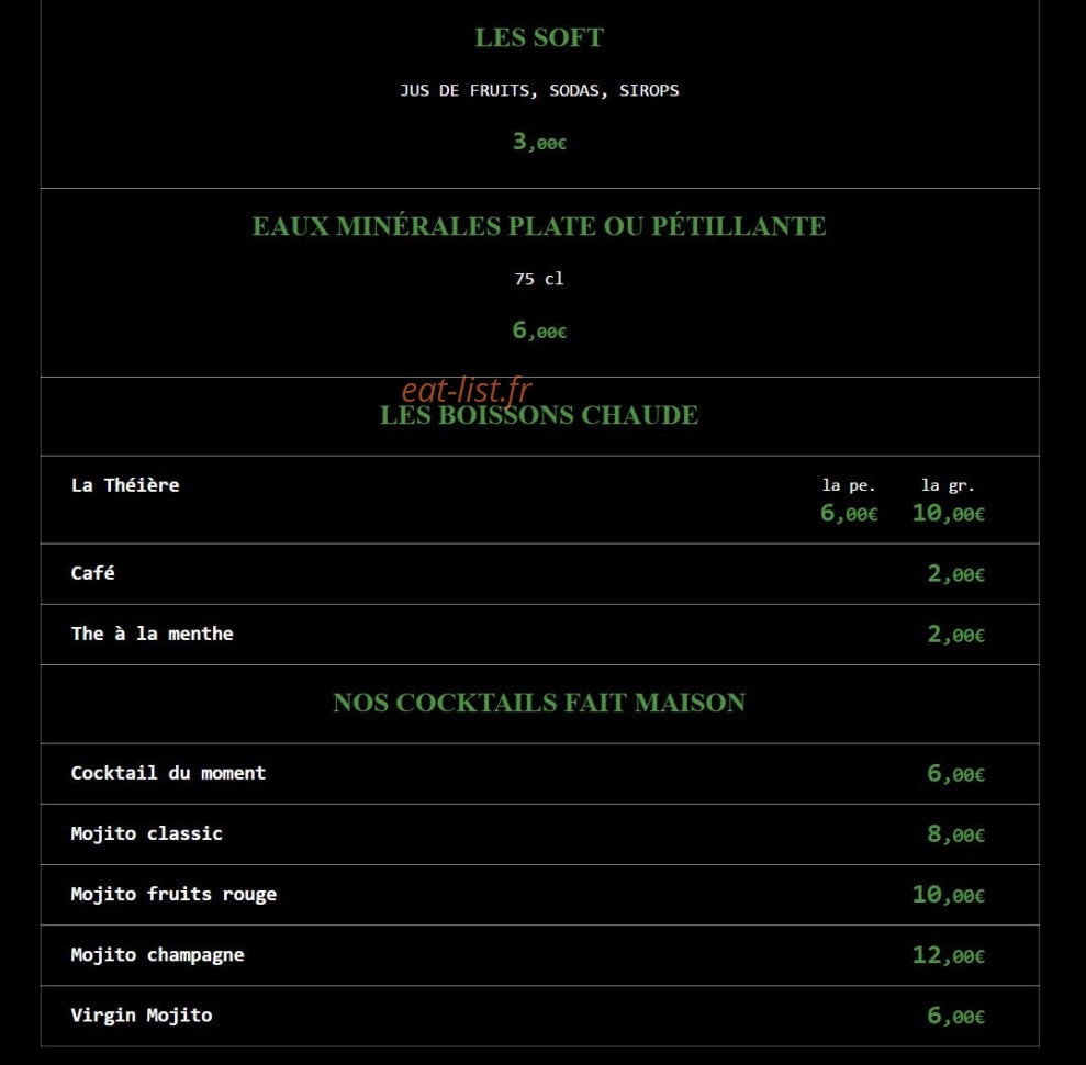 L'epicurien — carte page 4
