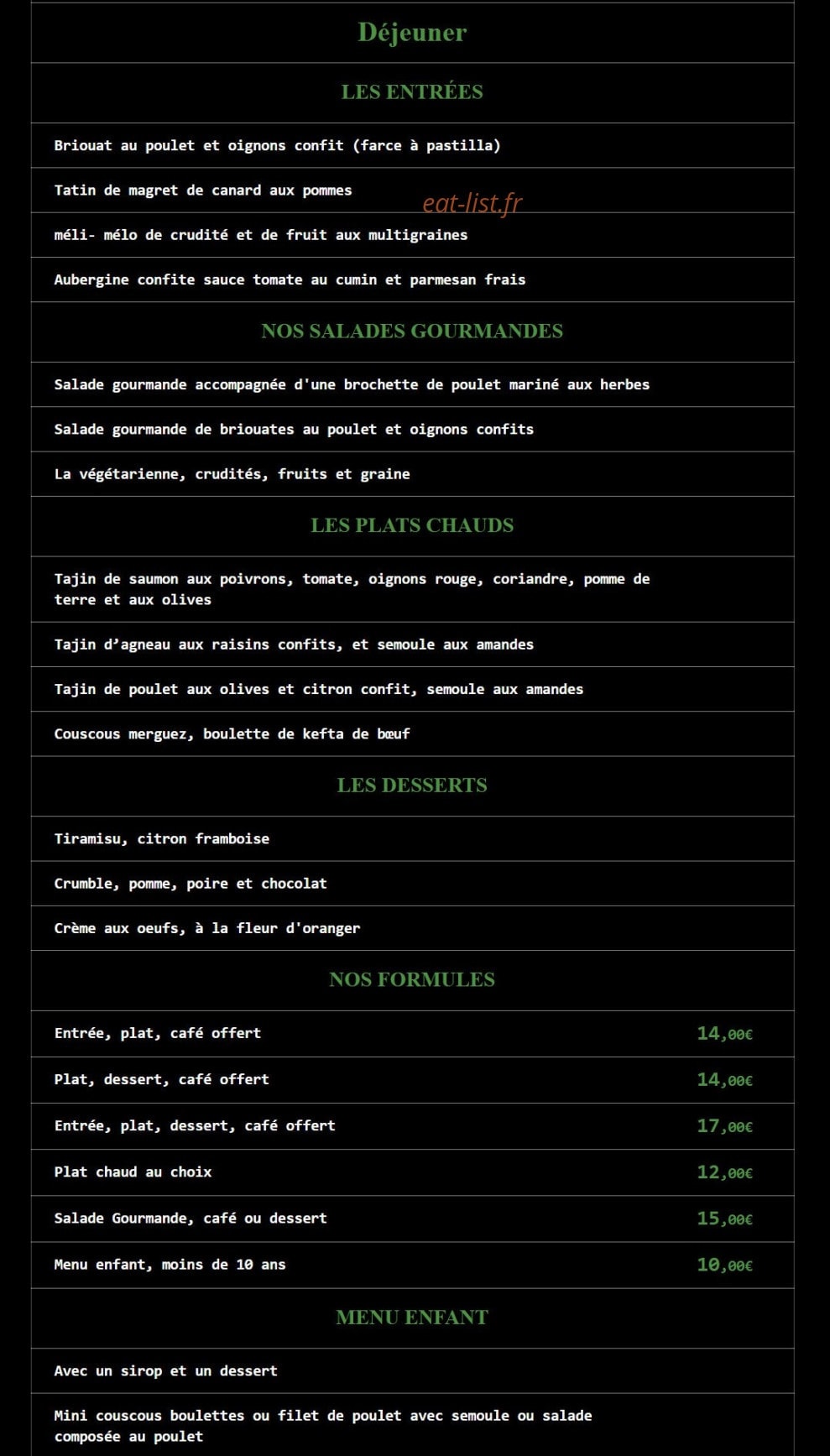 L'epicurien — carte page 1