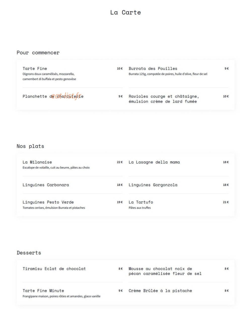 L’Officina — carte page 1