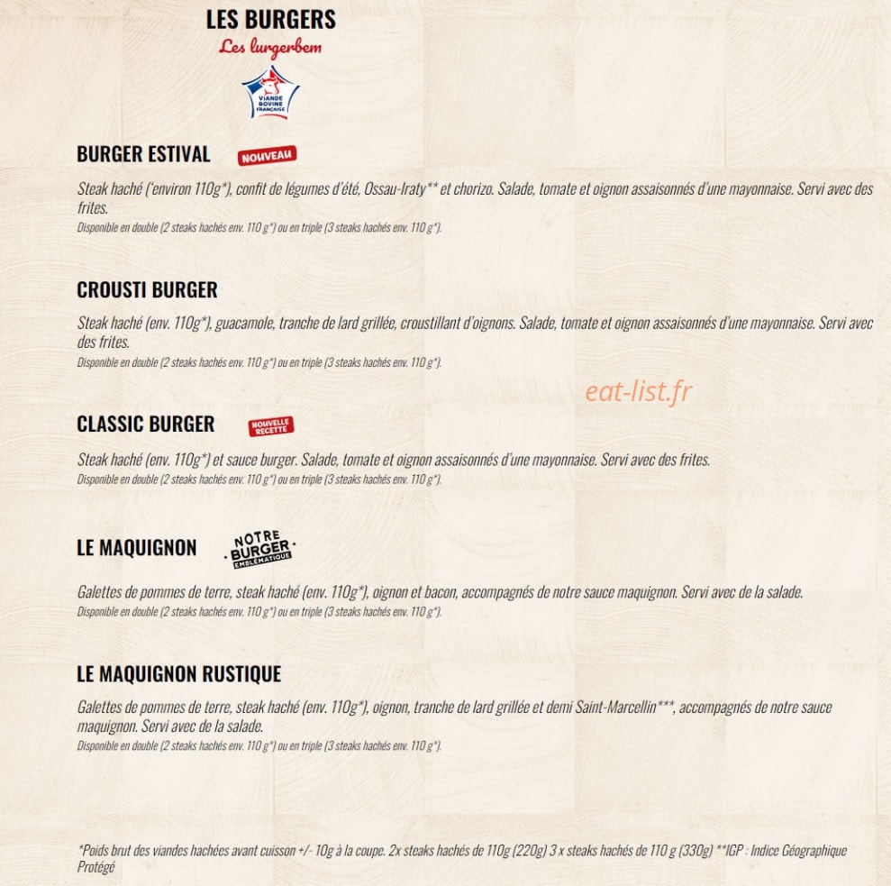 La Boucherie — carte page 5
