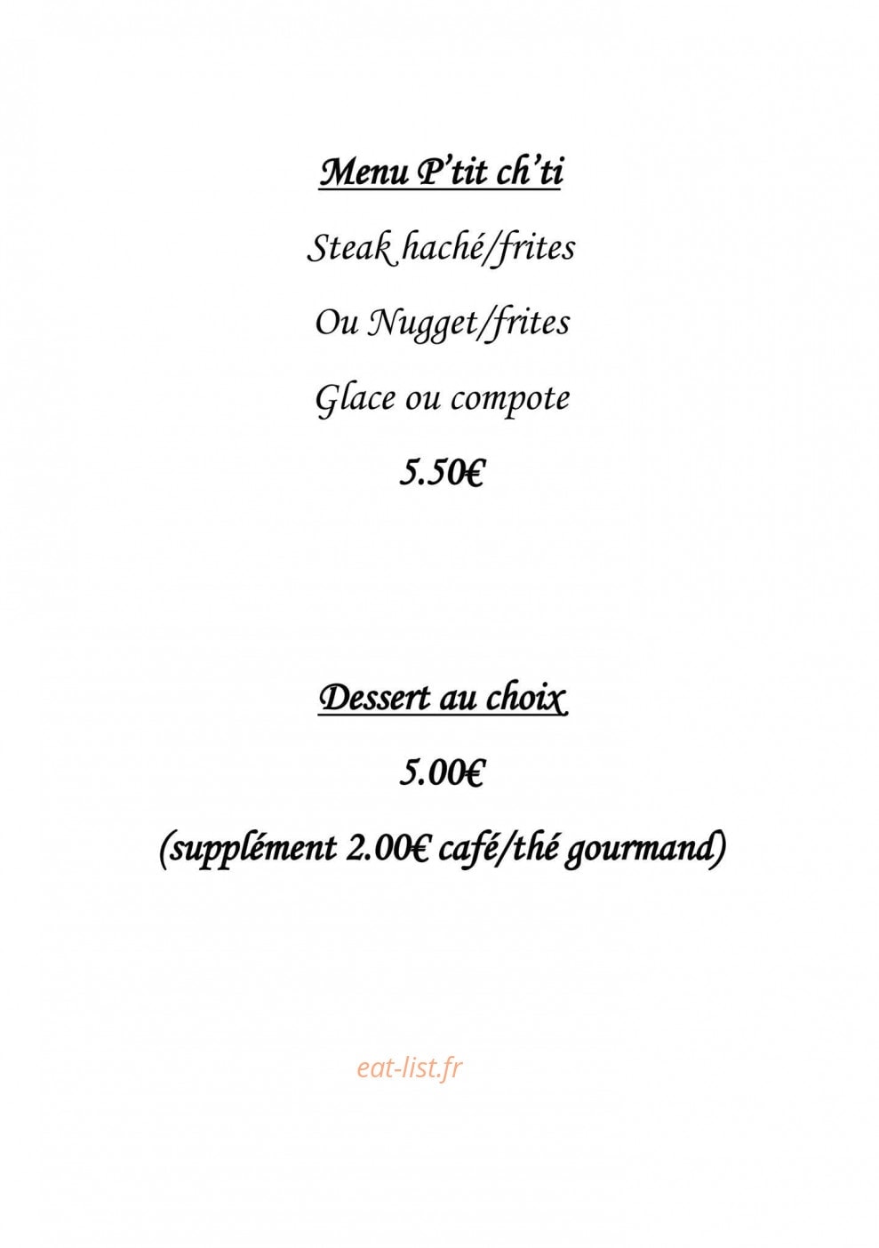 La Cale à bière — carte page 3