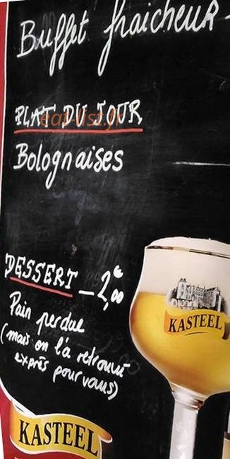 La Cantine du Spot — carte page 1