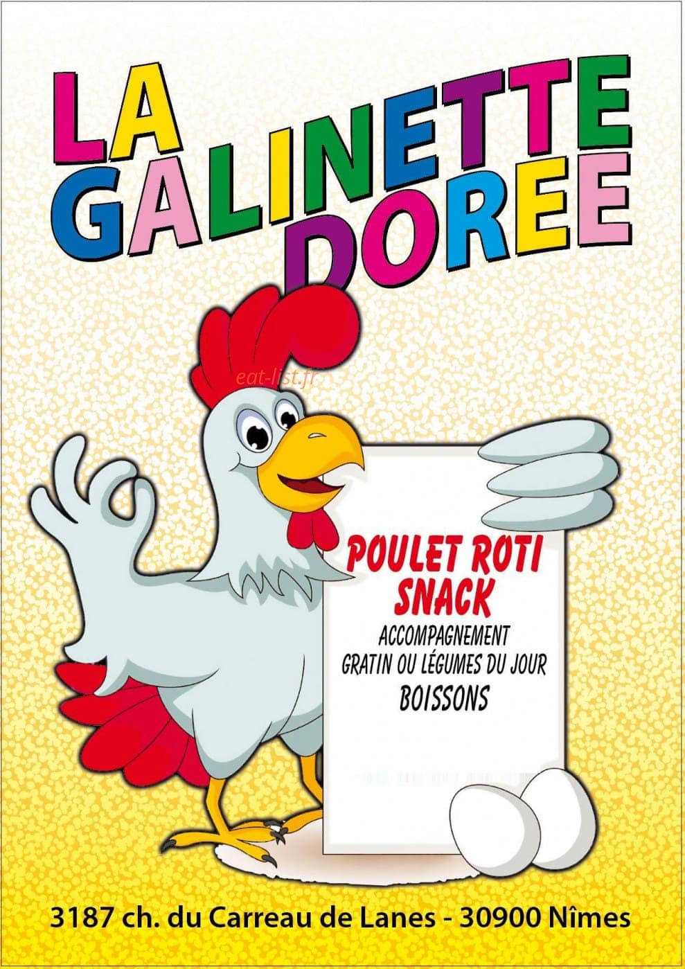 La Galinette Doree — carte page 1