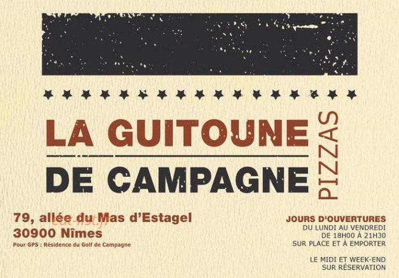 La Guitoune de Campagne — carte page 1