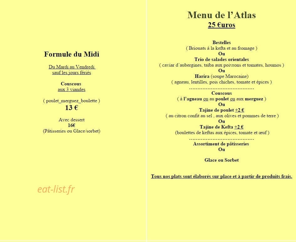La Kasbah — carte page 2