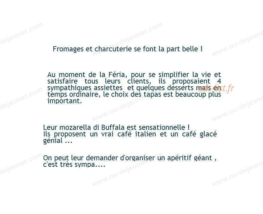 La Locanda — carte page 2