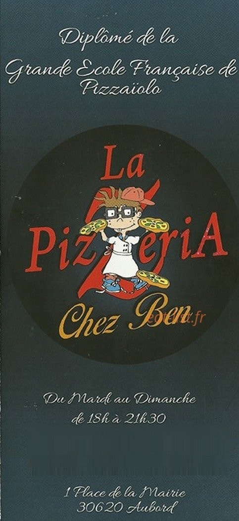 La Pizzeria Chez Ben — carte page 6