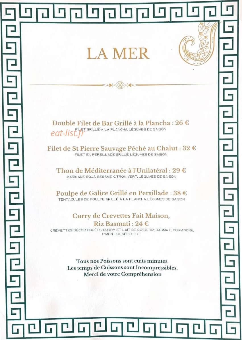 La Table d'Assas — carte page 2