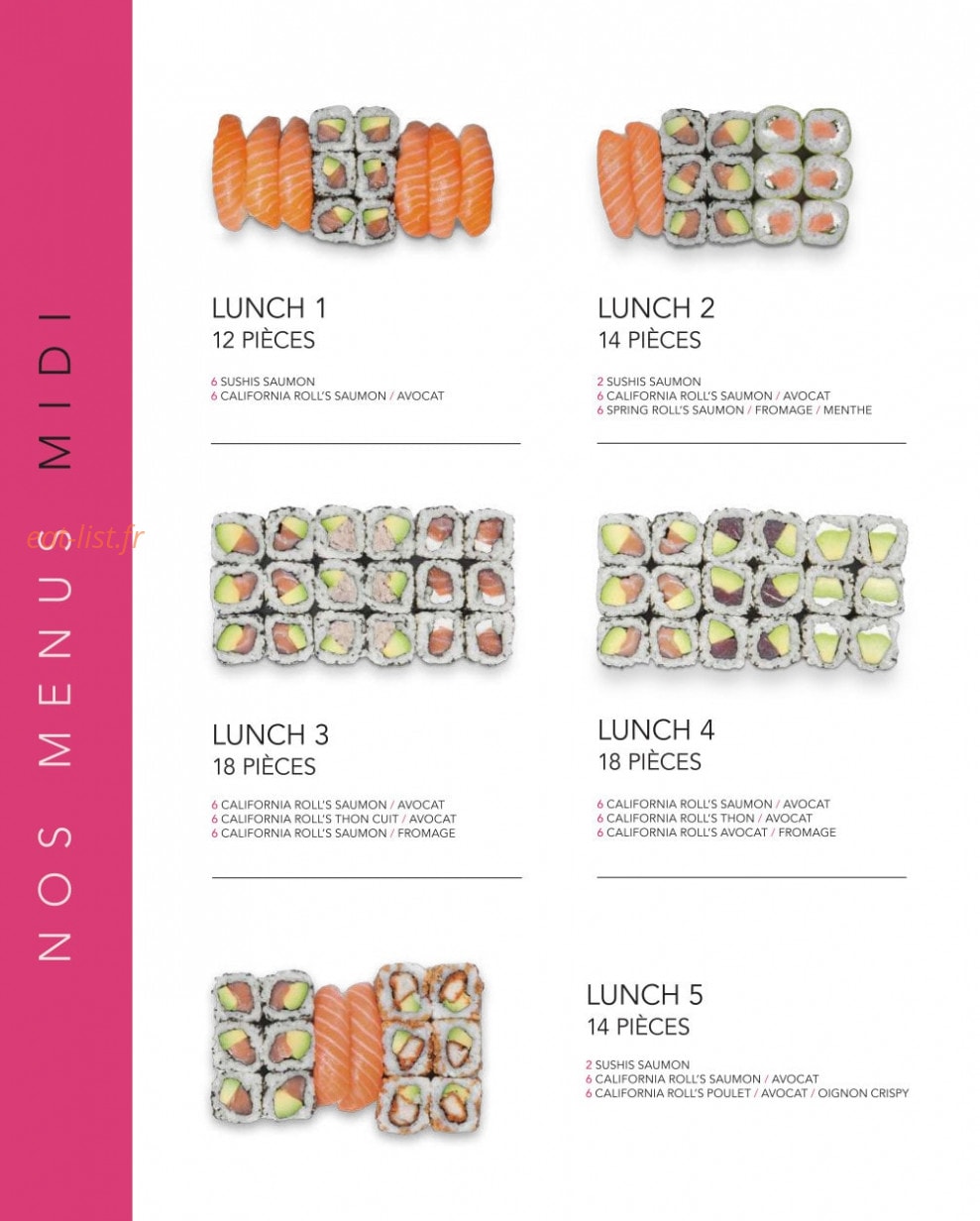 Lady Sushi — carte page 4