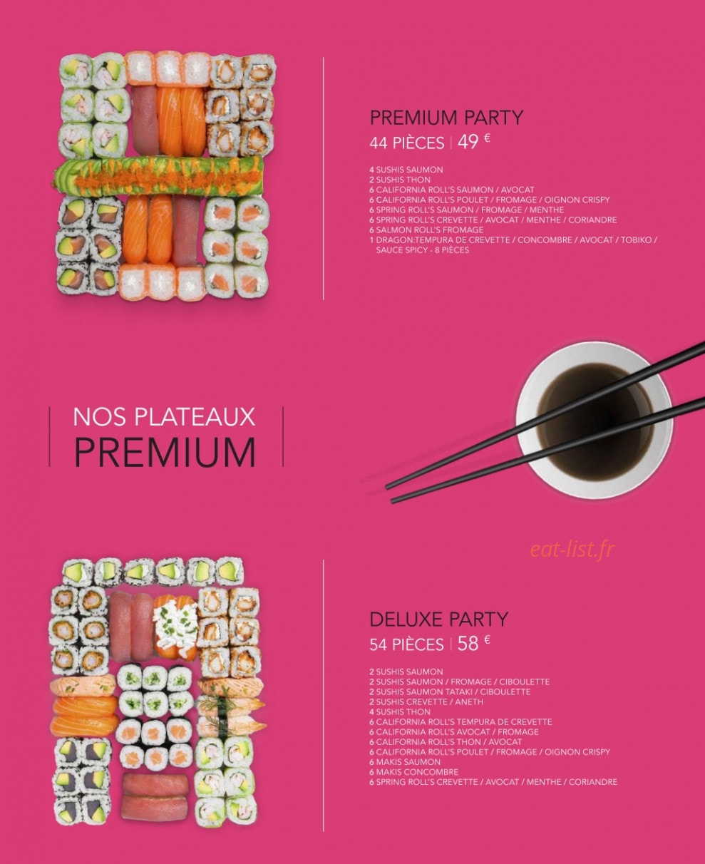 Lady Sushi — carte page 9