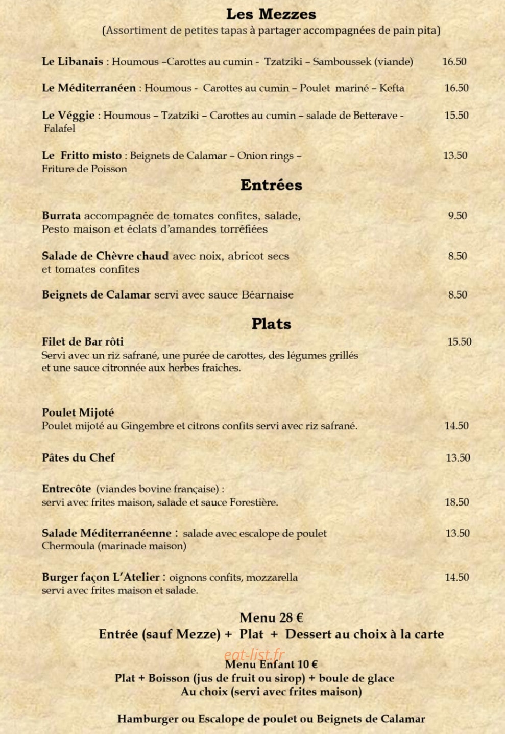 Latelier Kitchen — carte page 4