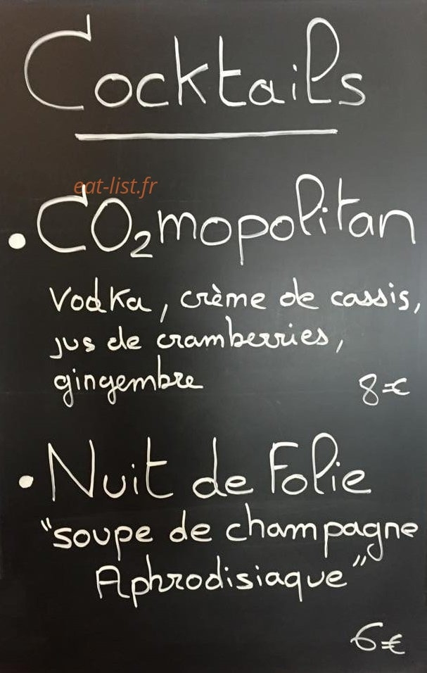 Le Bistronome — carte page 2