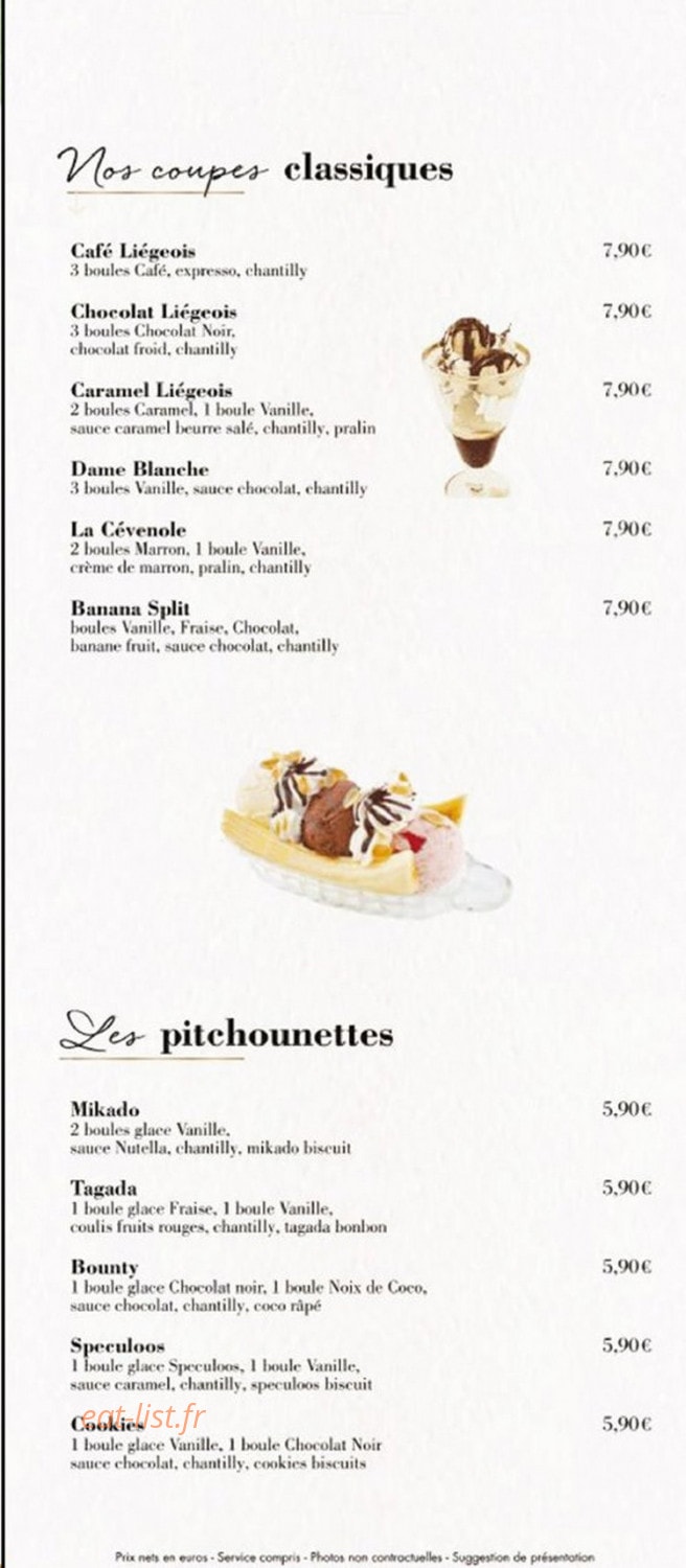 Le Bistrot de l'Horloge — carte page 5