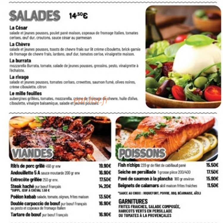 Le Bistrot — carte page 5