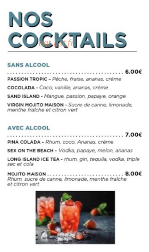 Le Bistrot — carte page 9