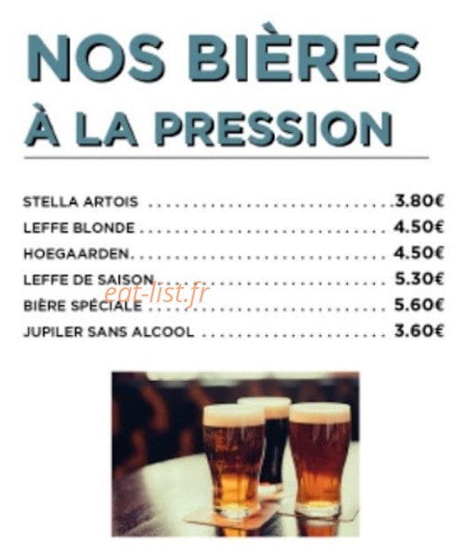 Le Bistrot — carte page 8