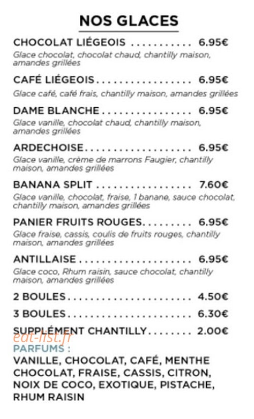 Le Bistrot — carte page 7